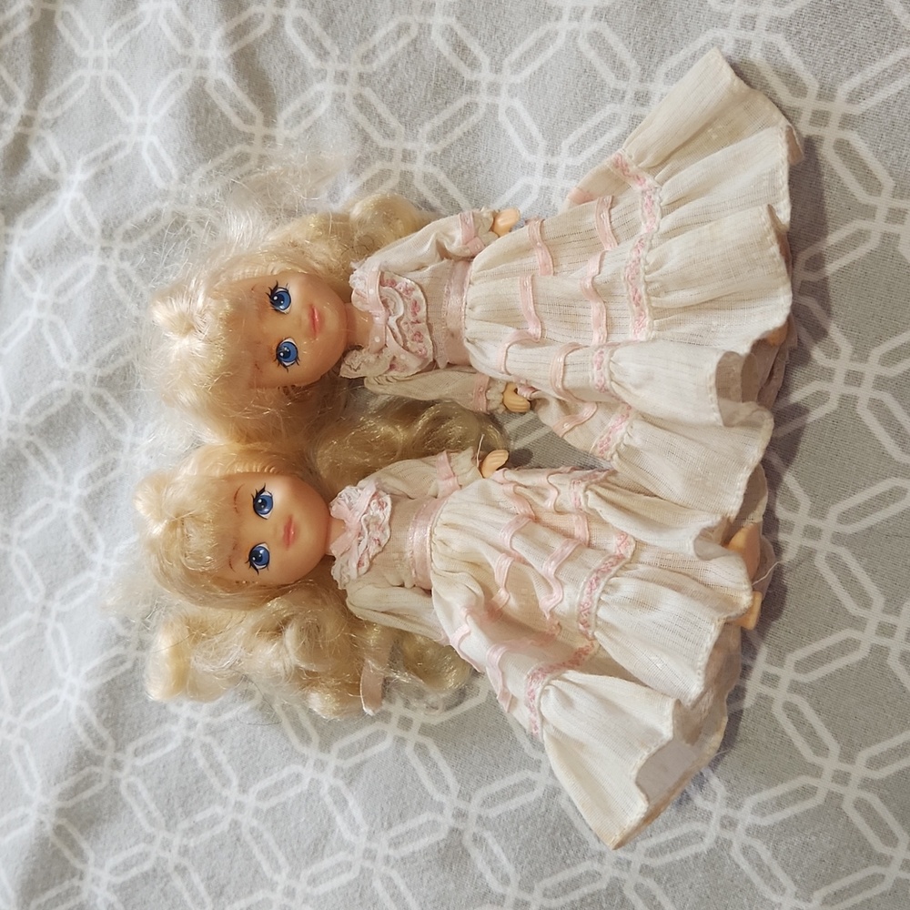 Vintage 1985 Hasbro My little Pony Doll Megan 6” Blonde Hair Original Dress